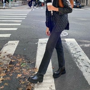 ASH black chunky boots